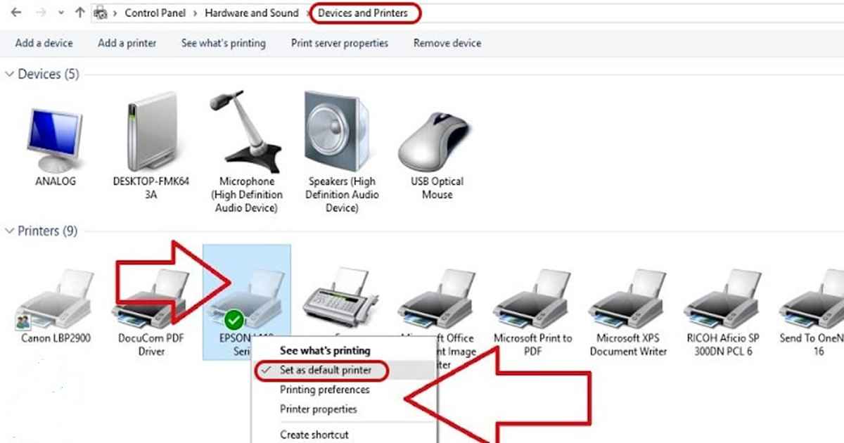 استفاده از Add Printer، یکی از نحوه نصب درایور پرینتر است.